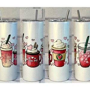 Coffee Lover Tumbler: Valentine's Day Thermal Travel Mug