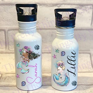 Mermaid Kids Water Bottle, Mermaid Gifts for Girls, Mermaid Kids