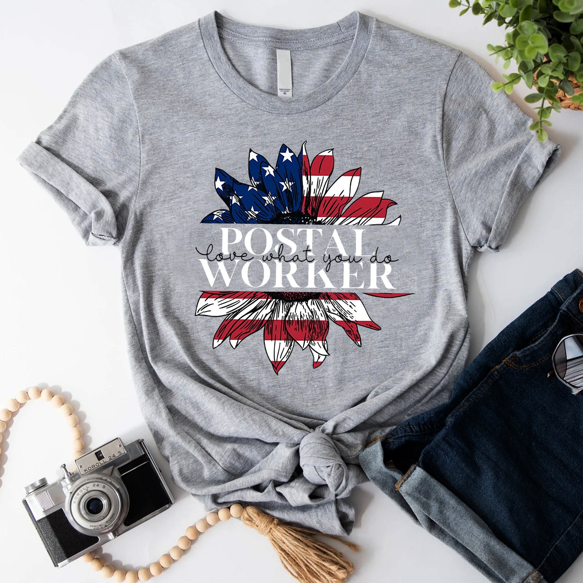 4th of July Postal Worker Love What You Do T-Shirt, Postal Worker Shirt, Postal Service, Mail Carrier Shirt, Postal Life, Postal Worker Gift