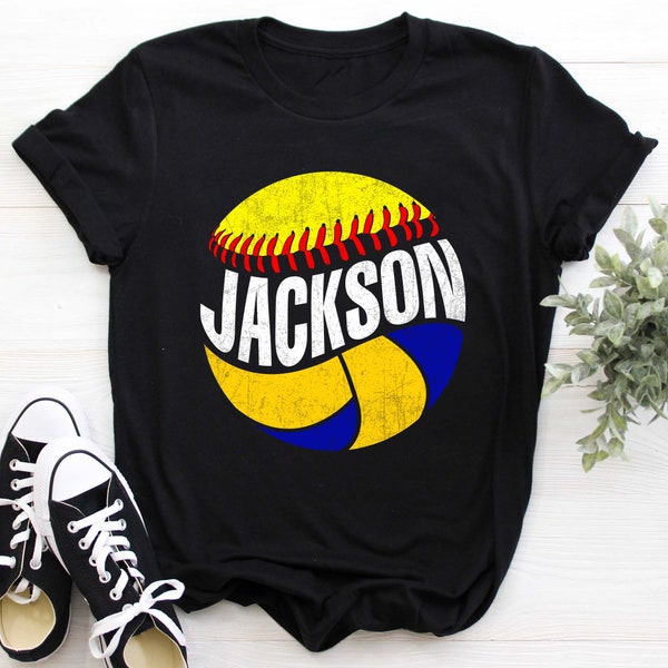 Camiseta personalizada de sóftbol y voleibol, ideal para mamás de ambos deportes, sóftbol y voleibol, regalo personalizado.