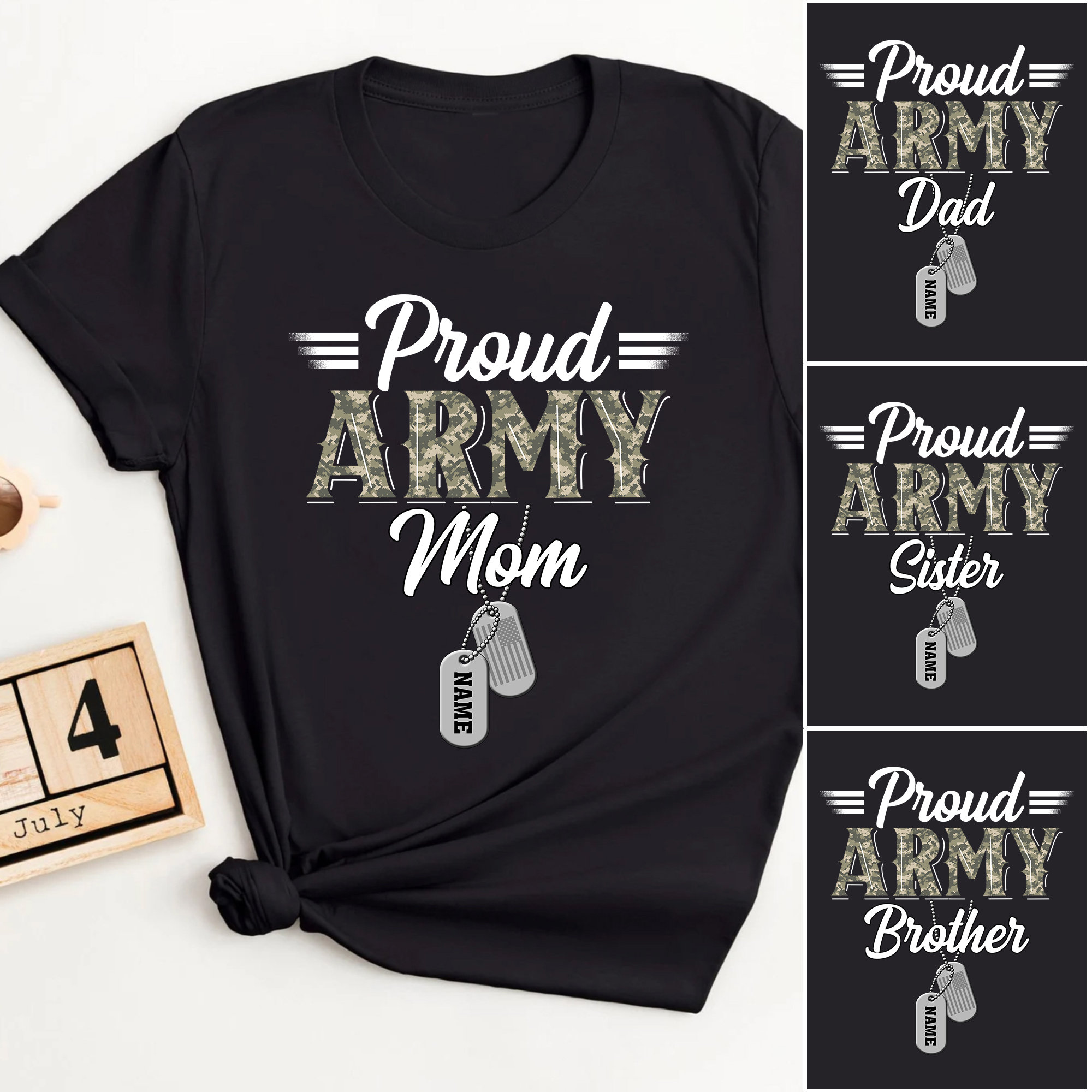 Proud Army Mom Shirt, Personalized Army Mom Shirt, Soldier Mom T-Shirt, Army Family Tshirts, Military Mom Shirt, Army Graduation Shirt