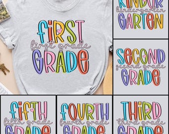 Chemise rentrée première année, chemise maternelle, chemise premier jour d'école, chemise deuxième année, chemise troisième année, chemise quatrième année
