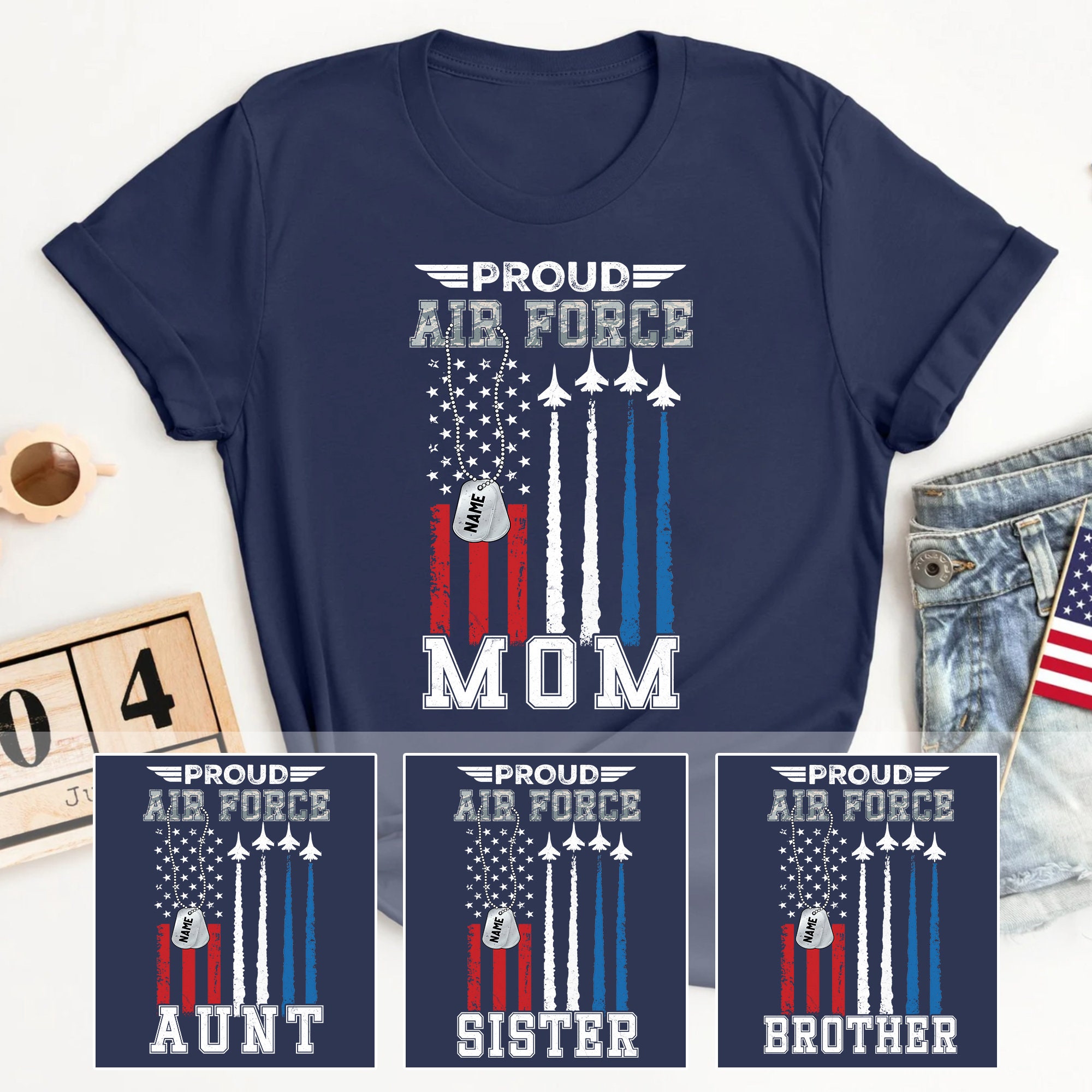 Proud Air Force Family Military Shirts, Air Force Mom, Air Force Aunt, Air Force Brother, Air Force Sister, Air Force Grandma, Air Force Dad
