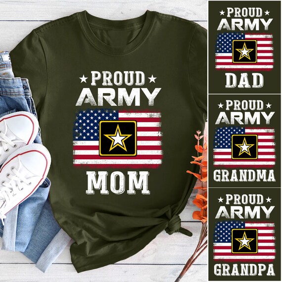 Unique Distressed Usa American Flag Proud Army Dad T-Shirt Unique Distressed Usa American Flag Proud Army Dad T-Shirt