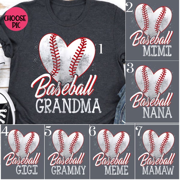 Baseball Grandma Shirt, Grandma Baseball Shirt, Baseball Day Shirt, Cute Grandma Shirt, Baseball Shirt, Baseball Tee, Gift for Grandma