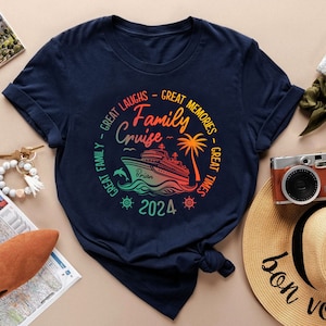 Custom Family Cruising Tshirt, Matching Family Cruise Tshirt, Personalized Family Vacation Shirts, Family Cruise 2024 Shirts, Cruise Squad