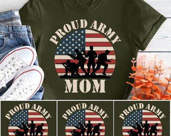 Proud Army Mom Shirt, Basic Training Graduation T-Shirt, Military Mom Tee, US Army Family Gift, Boot Camp Graduation Shirt, Soldier Mom Gift