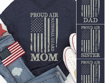 Personalized Air National Guard Mom T-shirt, Custom Air National Guard Family Shirts, Proud Air National Guard Shirt, National Guard Gift