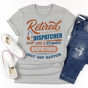 Retired Dispatcher Vintage Shirt, Retired 911 Operator Shirt, Retired Telecommunicator T Shirt, Retirement Gift for Dispatcher, Retired Gift