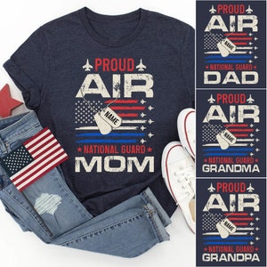 Personalized Air National Guard Family Matching Shirts, Proud Air National Guard Family Tshirts, Air National Guard Graduation T-Shirt
