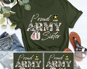Proud Army Family Shirts, US Army Shirt, Proud Army Mom Army Sister Shirt, National Guard Army Gift for Family, Military Shirt