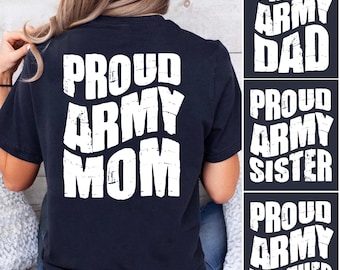 Proud Army Mom Shirt, Military Mom T-Shirt, Basic Training Graduation Gift, US Army Family Gift, Soldier Mom Shirt, Custom Army Family Shirt