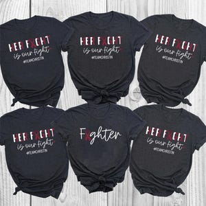 Multiples Myelom Ihr Kampf ist unser Kampf Shirt, Burgunder Band Krebs T-Shirt, Familien Unterstützung Gruppe Shirt, Krebs Kämpfer Gruppe Bewusstsein T-Shirt