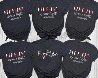 Camiseta "Mieloma Múltiple: Su Lucha Es Nuestra Lucha", camiseta con lazo burdeos contra el cáncer, camiseta del Equipo de Apoyo Familiar, camiseta de concienciación del grupo de lucha contra el cáncer