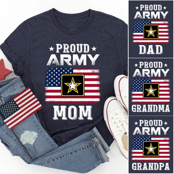 Unique Distressed Usa American Flag Proud Army Dad T-Shirt Unique Distressed Usa American Flag Proud Army Dad T-Shirt