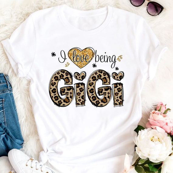 Gigi Leopard T Shirts For Women Grandma Mother's Day Gifts T-Shirt Gigi Leopard T Shirts For Women Grandma Mother's Day Gifts T-Shirt