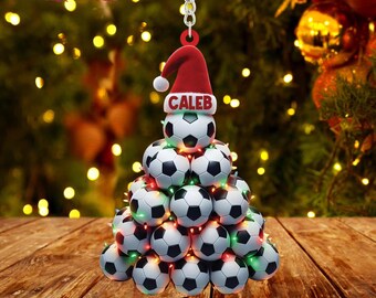Toyvian 6 Pezzi Ornamenti Natalizi A Forma Di Pallone Da Calcio - Decorazioni Per Albero Di Natale A Tema Sportivo - 6x5x5 Cm