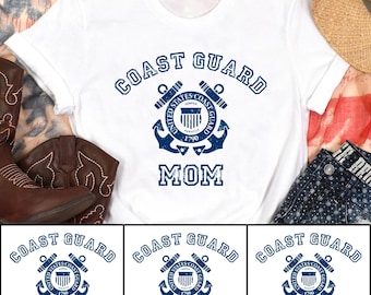Proud Coast Guard Mom Shirt, Custom Coastie Dad Sister Brother, USCG Family Tees, Coast Guard Graduation Gift, Basic Training Cape May Shirt