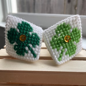 St Patrick's Day Needlepoint Squeezie Cheeks