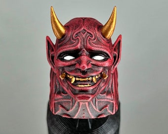 Oni Mask Keycap for Cherry MX Keyboard – Red Japanese Artisan Keycap, Yokai Demon, Perfect Gift for Gamers & Collectors