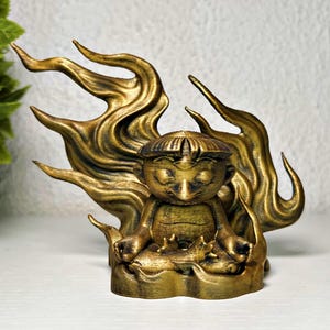 Kappa Yokai Statue – Japanese Demon Figure – Yokai Mythology Art, Golden statue, Japanese Culture Gift, Tattoo Art Inspired
