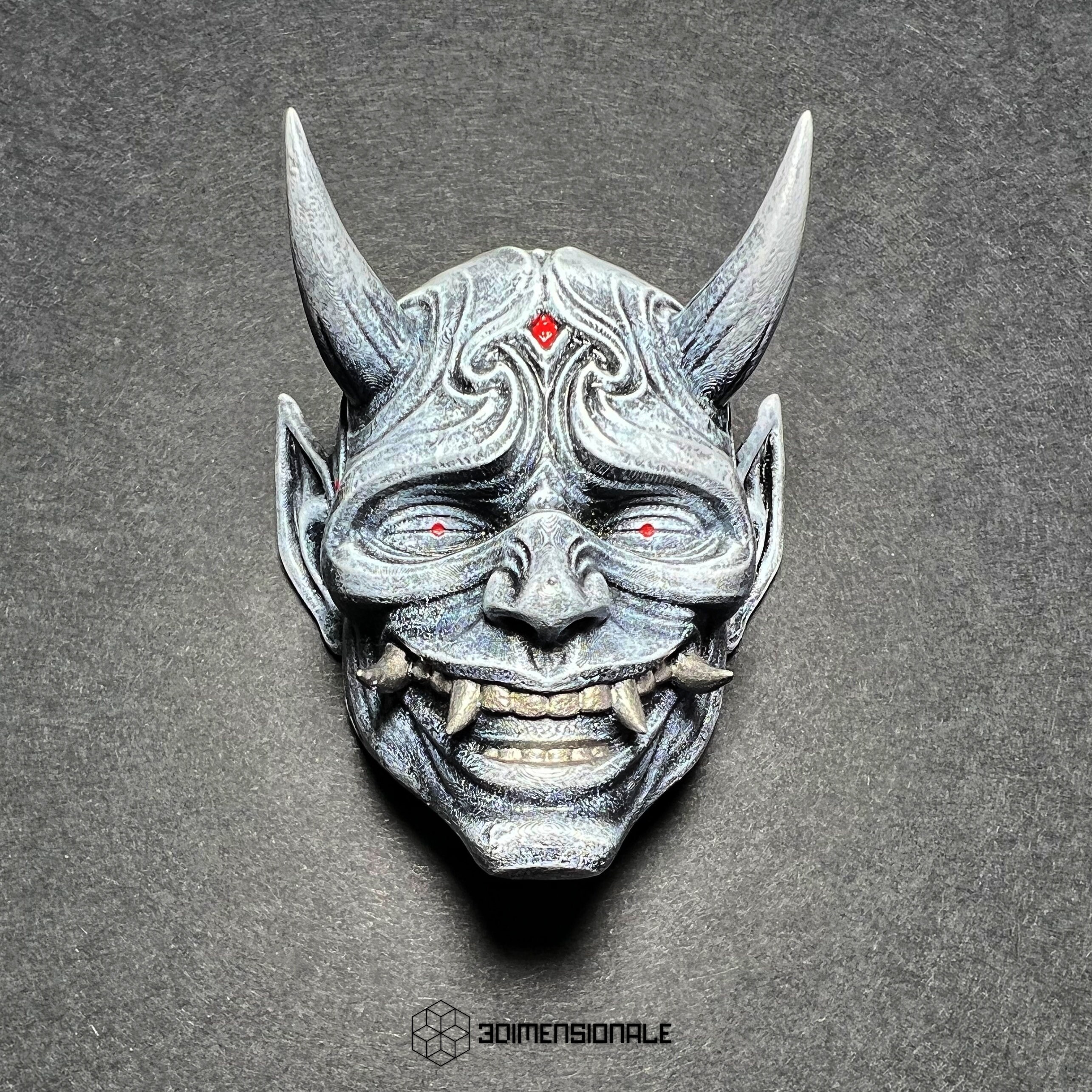 Set Oni Mask Wall Decoration Mask Japanese Oni Demonic Etsy UK