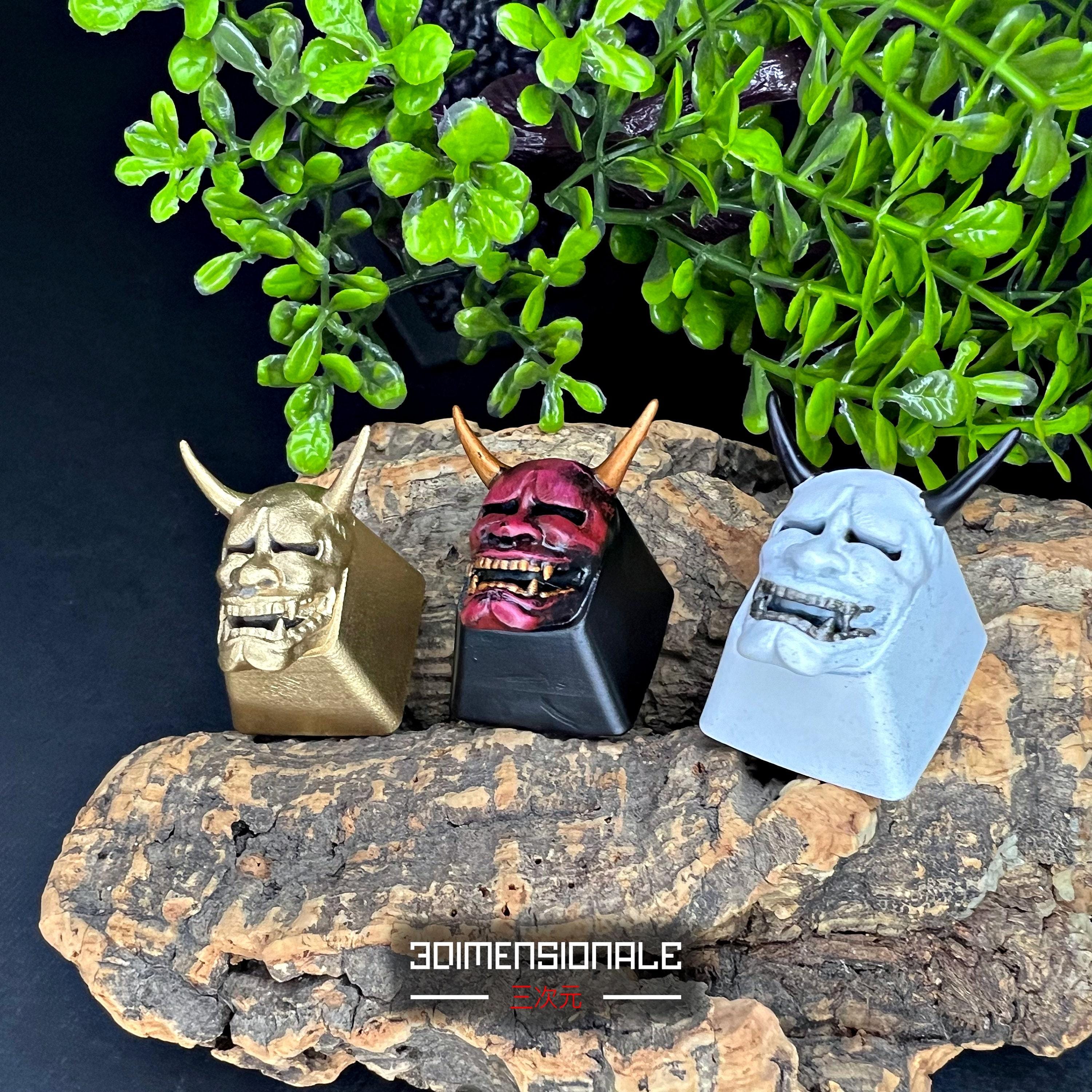 Hannya Artisan Keycap – Japanese Mask Keyboard Key for Cherry MX