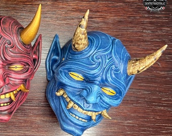 Set Oni Wall Masks – Japanese Yokai Demon Wall Decoration
