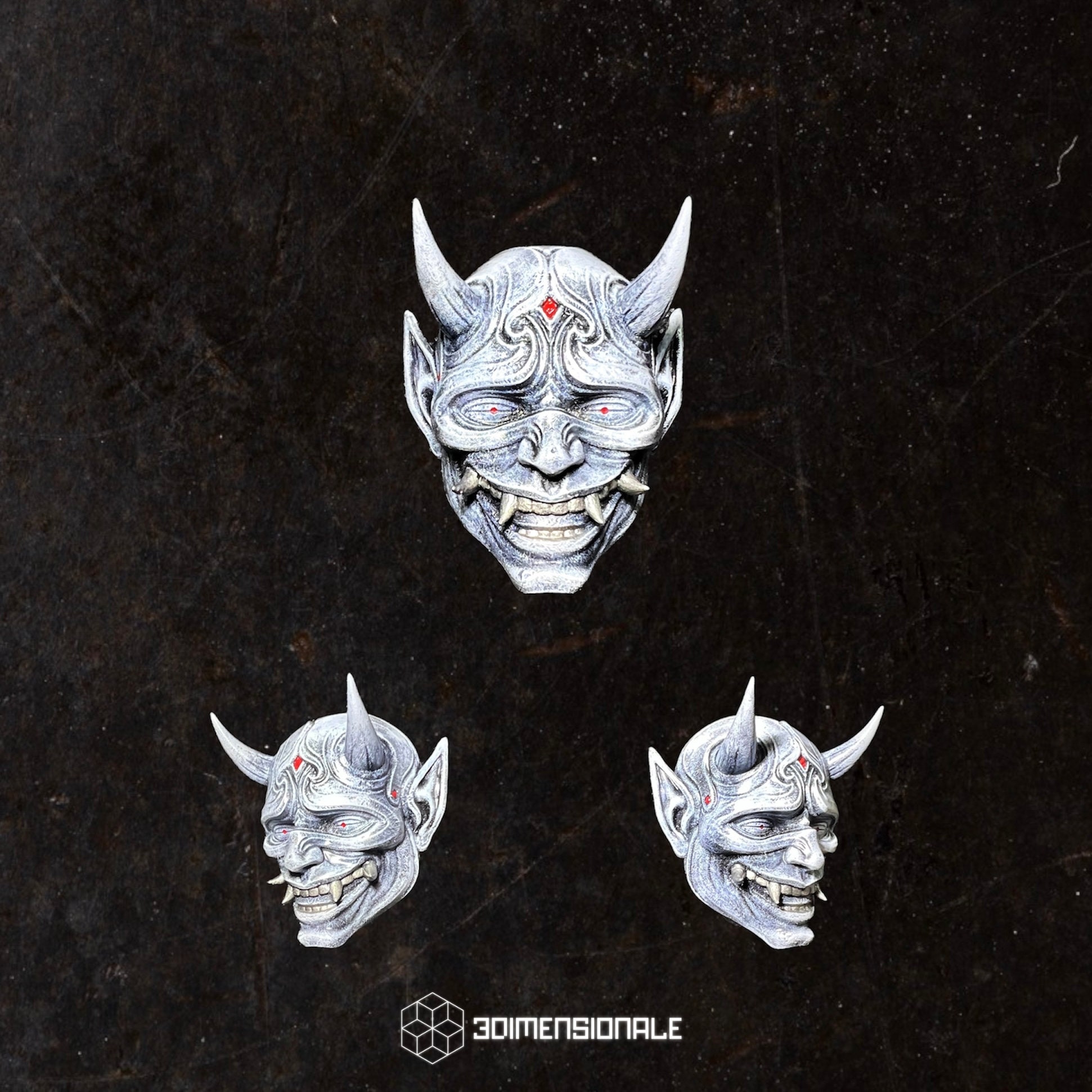 Set Oni Mask Wall Decoration Hannya Mask Japanese Oni Etsy UK