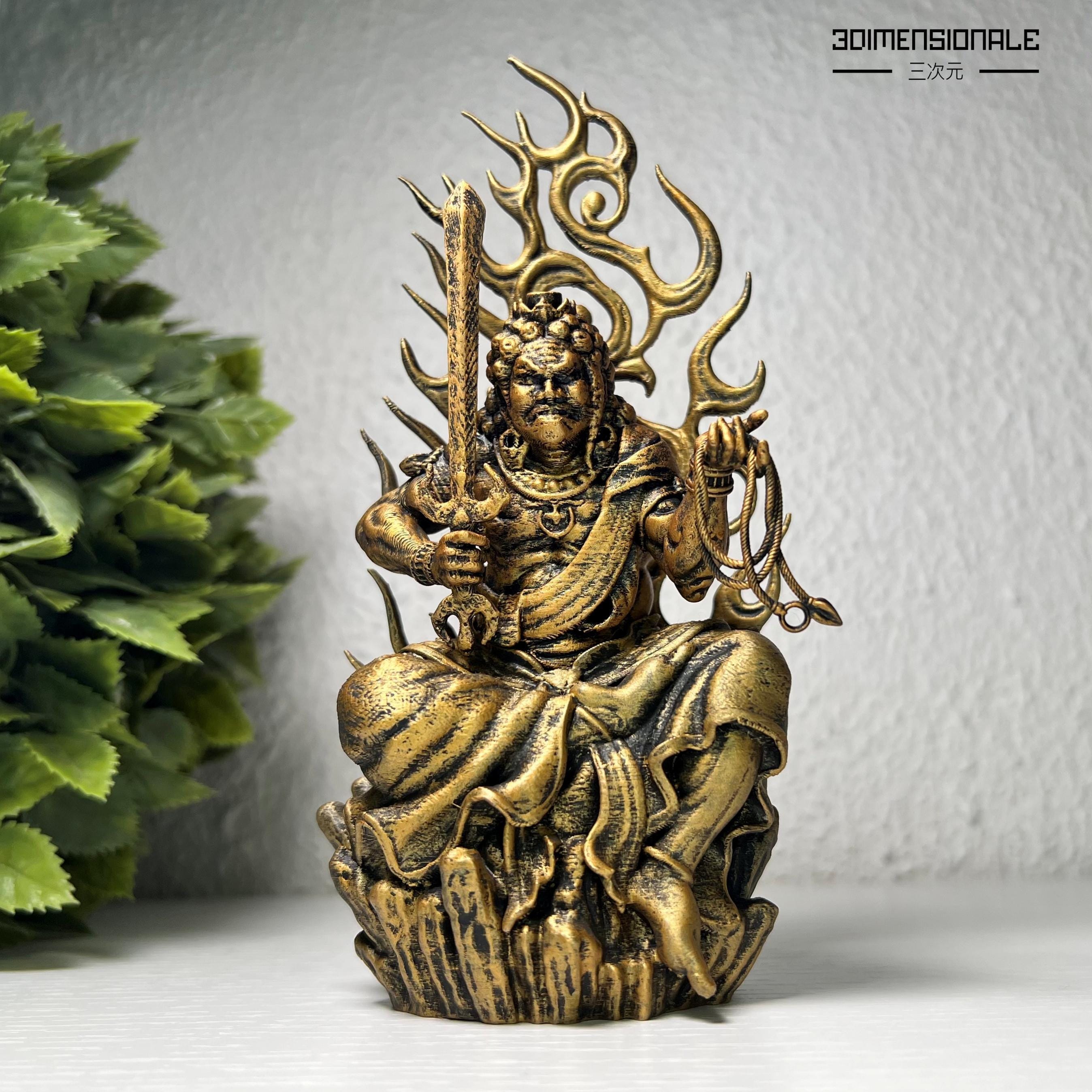 不動明王　彫刻　壁掛け 不動明王 - Etsy 日本