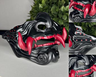黒鬼面 – コスプレやコレクター向けの日本の鬼面頬 - Etsy 日本