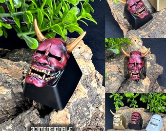 Hannya Artisan Keycap – Japanese Mask Keyboard Key for Cherry MX