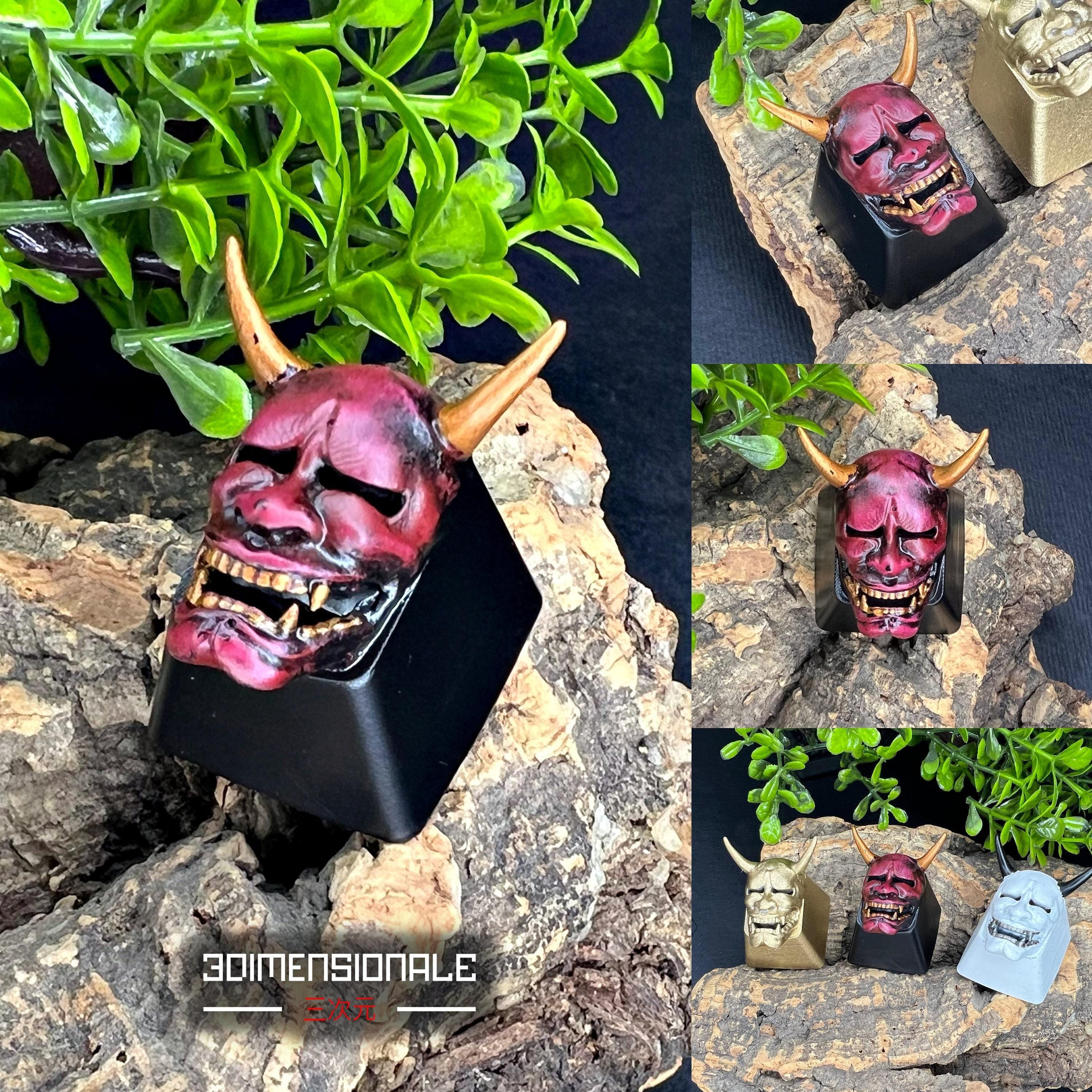Hannya Artisan Keycap – Japanese Mask Keyboard Key for Cherry MX