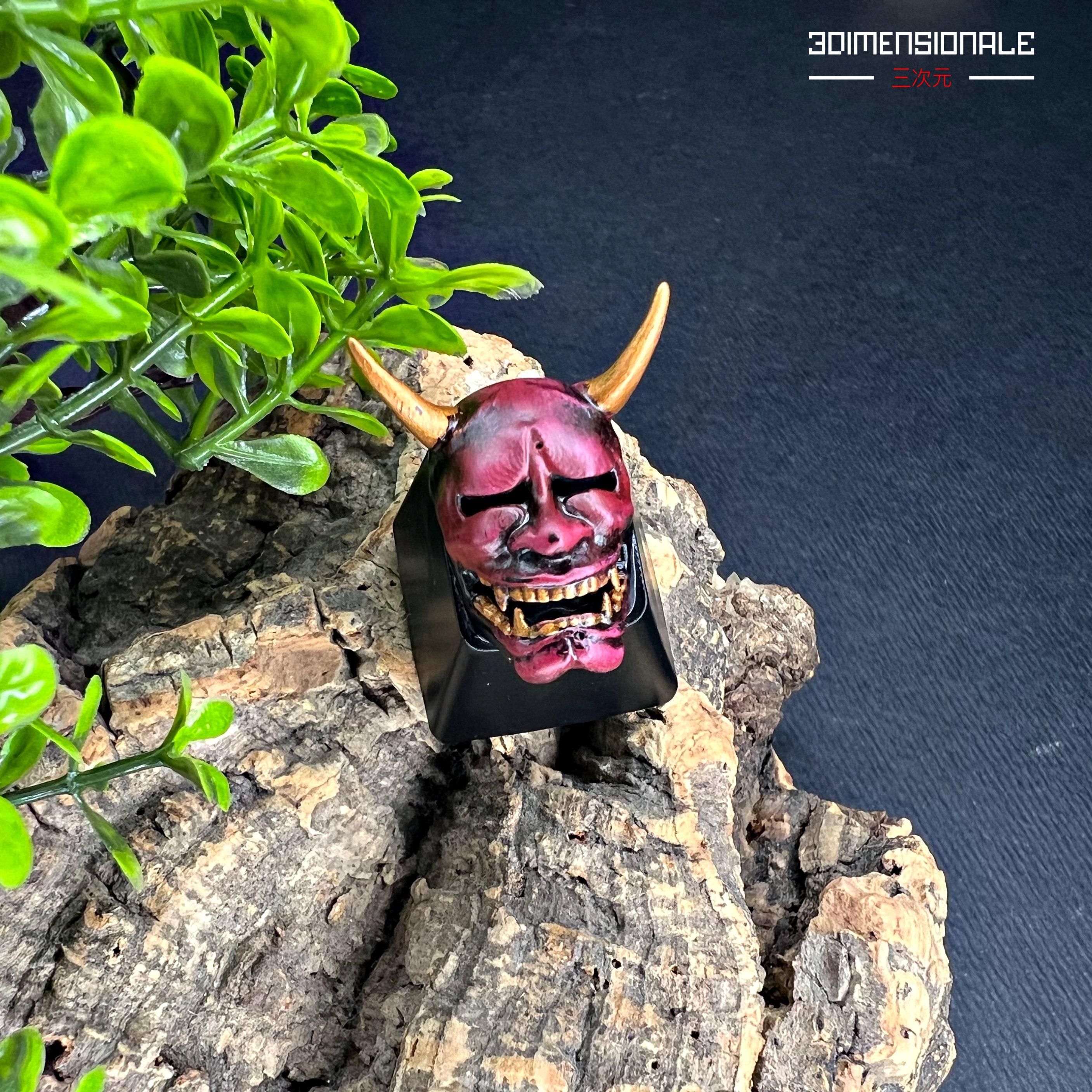 Hannya Artisan Keycap – Japanese Mask Keyboard Key for Cherry MX