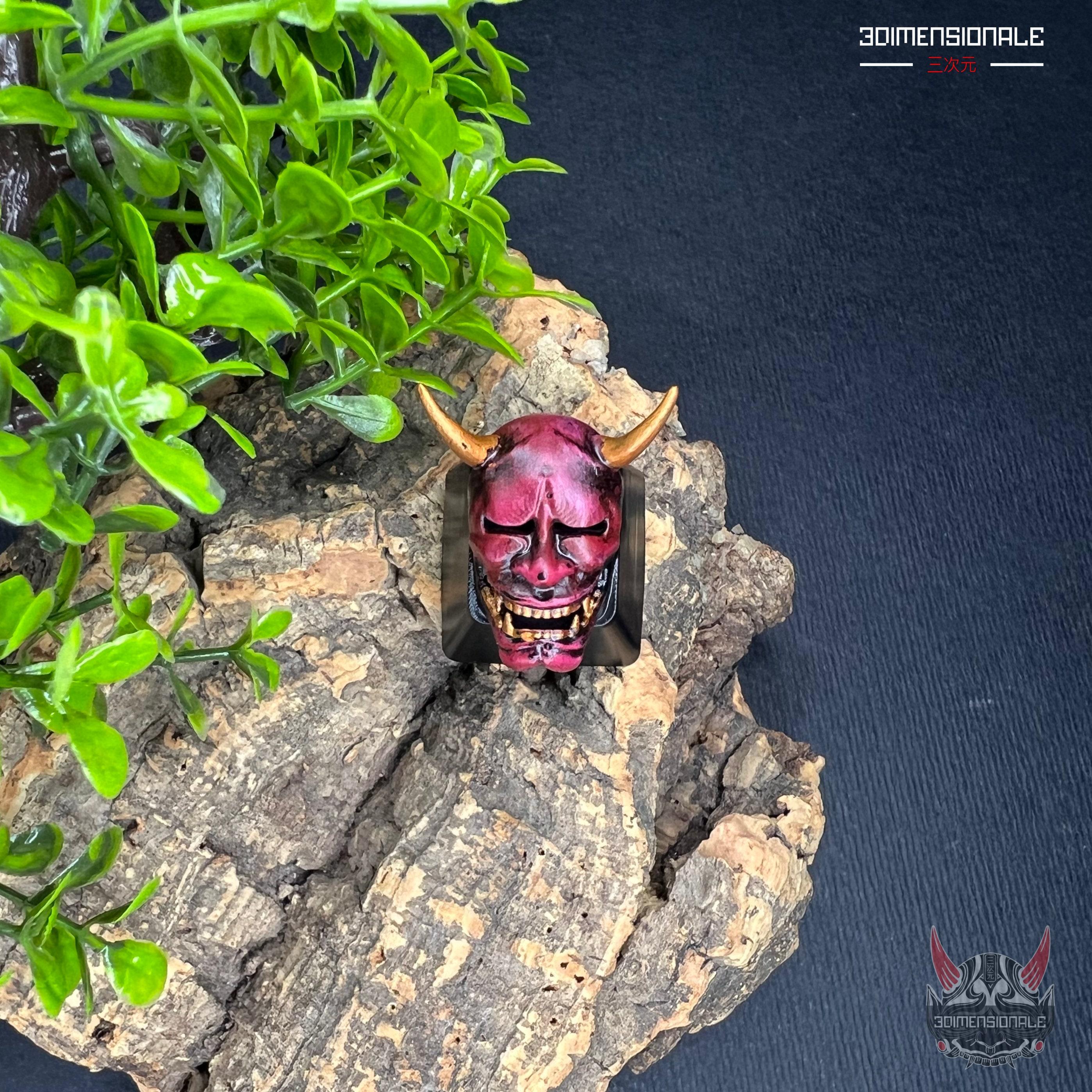 Hannya Artisan Keycap – Japanese Mask Keyboard Key for Cherry MX