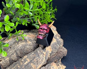 Hannya Artisan Keycap – Japanese Mask Keyboard Key for Cherry MX
