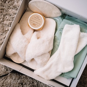 Pajama Gift Box | Hygge Gift Box | Bridesmaid Gift Box | Luxury Care Packages from Cozyfy