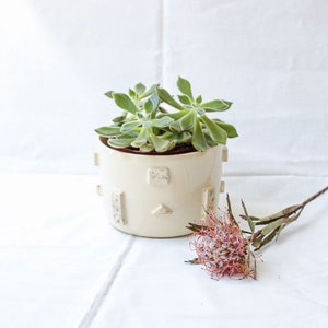 Handmade ceramic indoor planter | Ceramic planter pot | Unique planter for plantlovers | Housewarming gift | Gift foor her