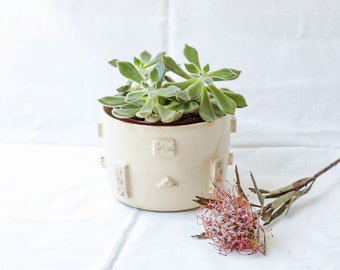 Handmade ceramic indoor planter | Ceramic planter pot | Unique planter for plantlovers | Housewarming gift | Gift foor her