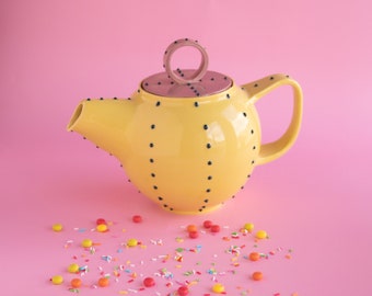 Ceramic tea pot for tea lovers | Designer tea pot for decoration| Unique design | Housewarming gift | 100% handmade | Home decoration gift