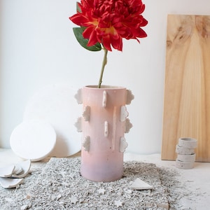Ceramic flower vase for plant lovers | Home decor for your living room | Handmade vase | Housewarming gift | Colourful vase for living rooom