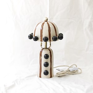 Bombay Handmade Ceramic Table Lamp | Unique decorational piece for you living room or bedroom | Housewarming gift | Made to order
