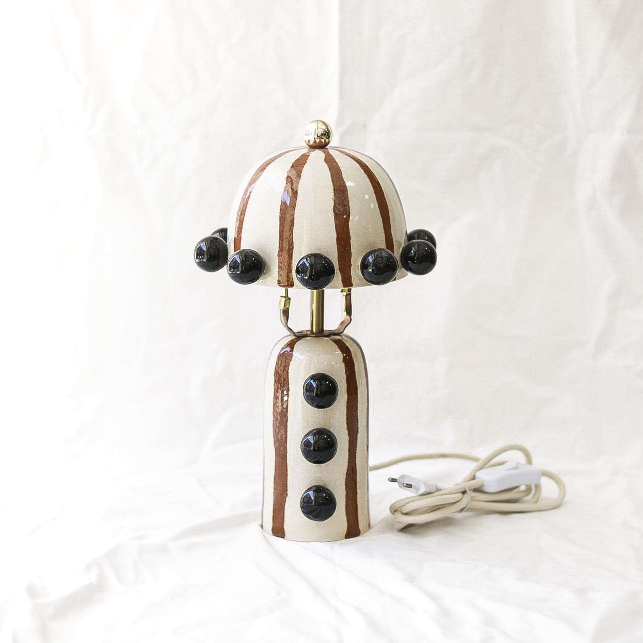Bombay Handmade Ceramic Table Lamp | Unique decorational piece for you living room or bedroom | Housewarming gift | Made to order