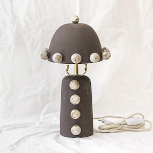 Handmade Ceramic Table Lamp | Unique decorational piece for you living room or bedroom | Housewarming gift | Made by hand
