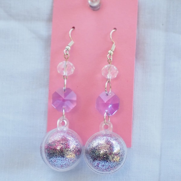 Glitter ball earrings