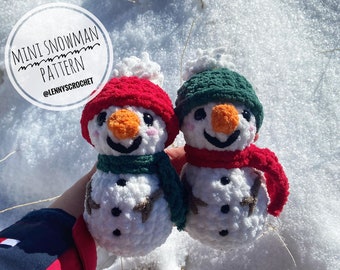 ミニ雪だるまパターン