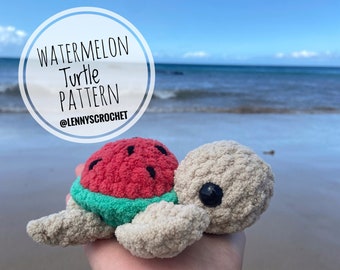 Watermelon Turtle Crochet Pattern