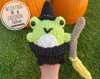 大釜の中の魔女カエル