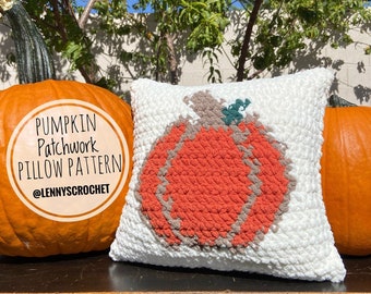 かぼちゃのパッチワーク枕のパターン