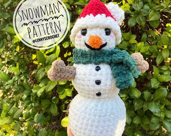 雪だるまのかぎ針編みパターン